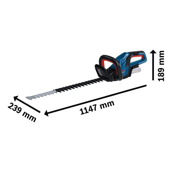 BOSCH Aku makaze za živu ogradu GHE 18V-60 - bez punjača i baterije - 06008C9000