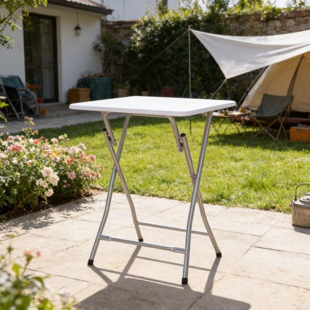 Sklopivi sto beli, 40 x 38 x 66 cm - GI8445393030395