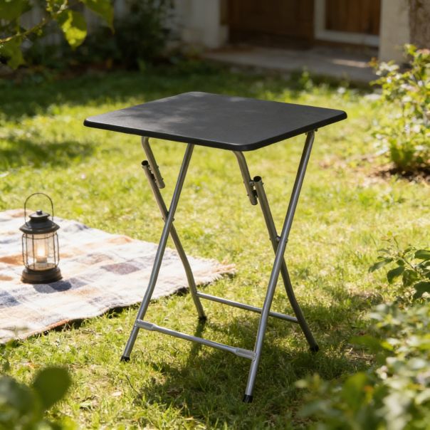 Sklopivi sto crni, 40 x 38 x 66 cm - GI8445393030456