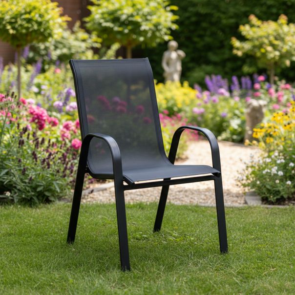 Baštenska stolica Kaiser crna 54 x 68 x 99 cm - GI8445393579573