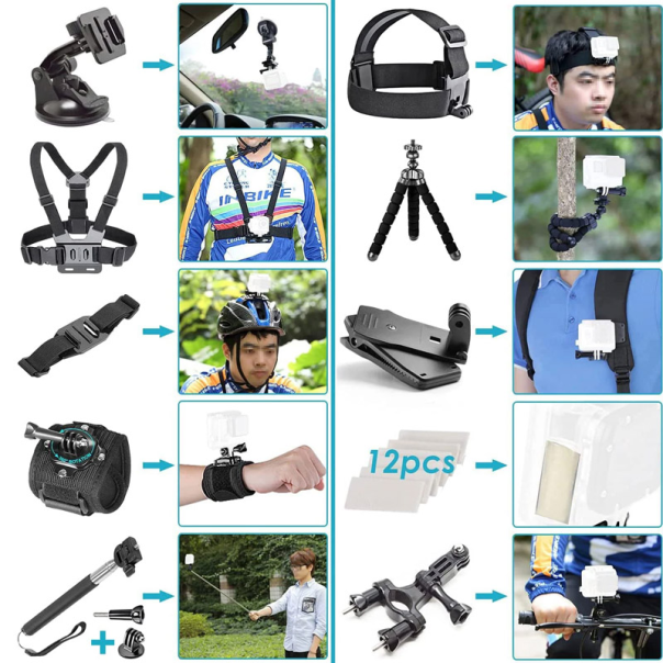 Go Pro SET opreme 50 u 1 - 605928