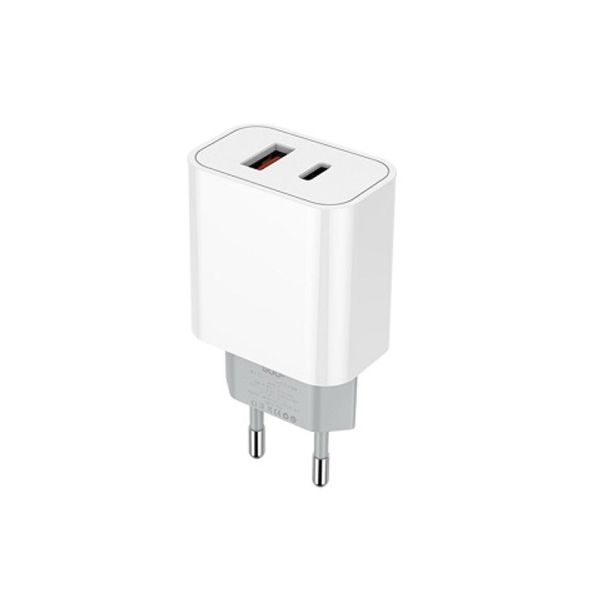 GOLF Punjač adapter, Type C+USB, 30W GF-U33, bela - 1280082