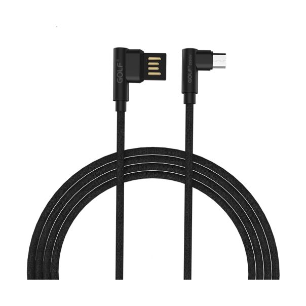 GOLF Kabl Micro USB, ugaoni, GC-48M, 1m, crna - 00G98