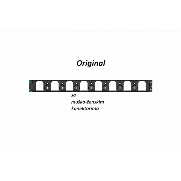 Graničnik Ivičnjak za travnjak malč - 10m (16 kom.) sa 40 klinova - 1377-10