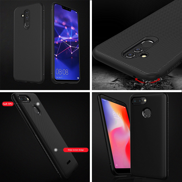 Maska za Huawei Mate 20 crna GS Stripes - 029630