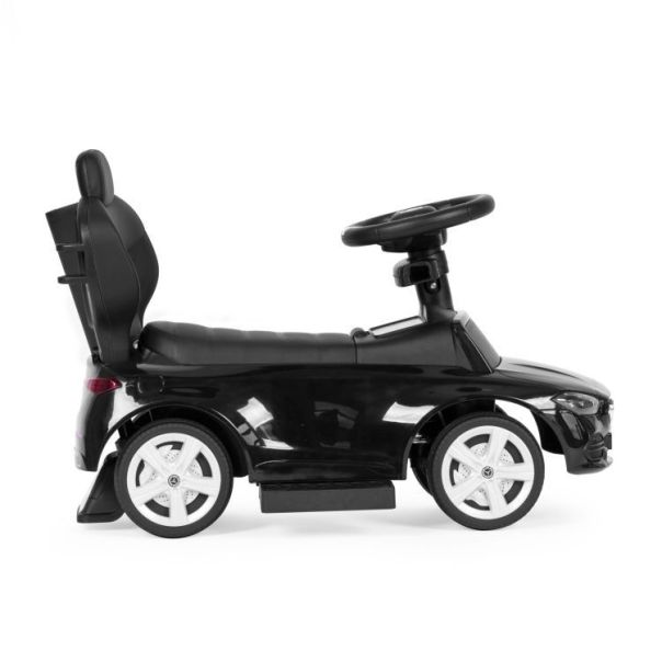 ECO TOYS Guralica sa interaktivnim volanom i ručkom Mercedes C class, crna - 668 BLACK