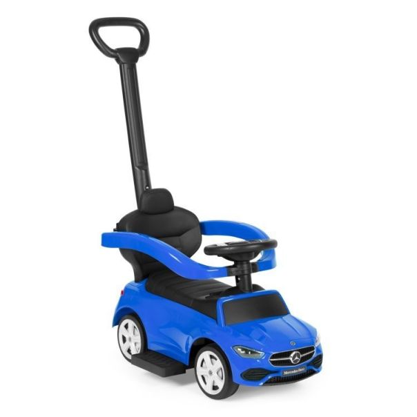 ECO TOYS Guralica sa interaktivnim volanom i ručkom Mercedes C class, plava - 668 BLUE