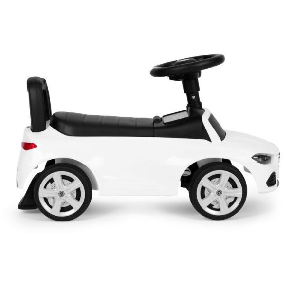 ECO TOYS Guralica sa interaktivnim volanom i zvucima Mercedes C class, bela - 667 WHITE