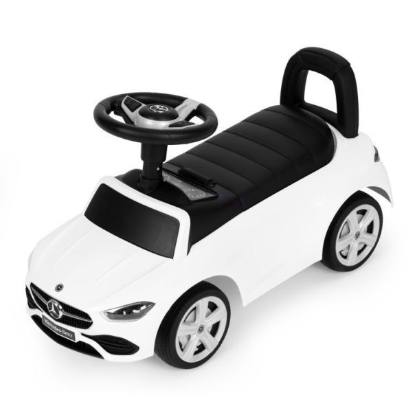 ECO TOYS Guralica sa interaktivnim volanom i zvucima Mercedes C class, bela - 667 WHITE