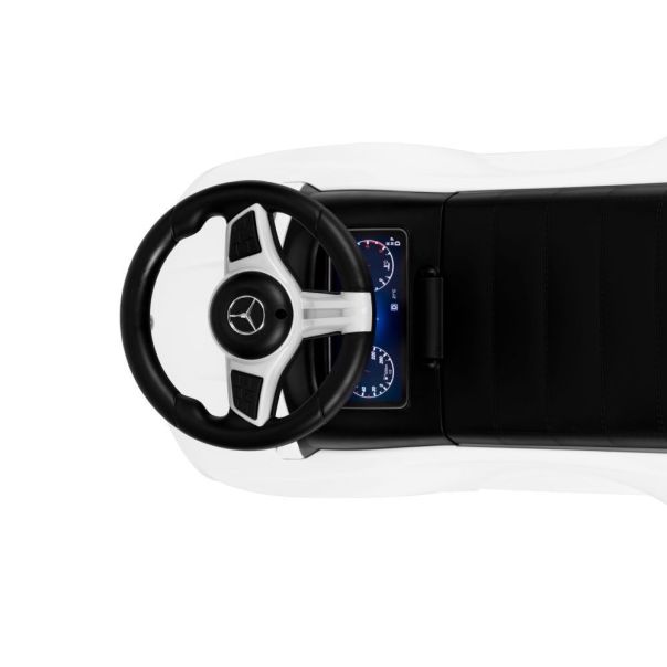 ECO TOYS Guralica sa interaktivnim volanom i zvucima Mercedes C class, bela - 667 WHITE
