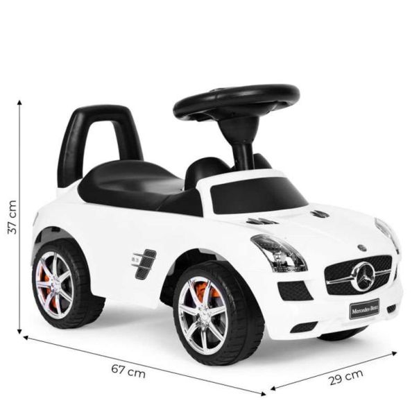 ECO TOYS Guralica za decu Mercedes SLS,  bela - 332-BIALY