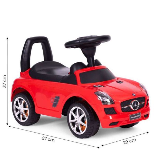 ECO TOYS Guralica za decu Mercedes SLS,  crvena - 332-CZERWONY