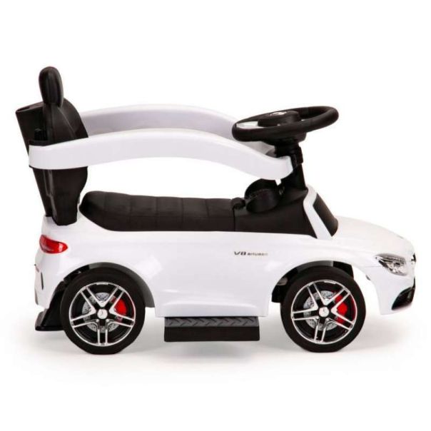 ECO TOYS Guralica za decu sa ručkom Mercedes, bela - 639WHITE