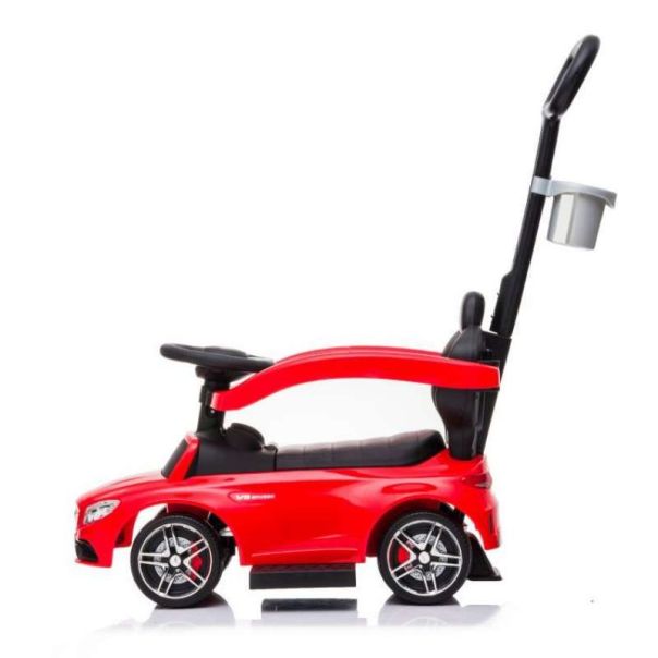 ECO TOYS Guralica za decu sa ručkom Mercedes, crvena - 639RED