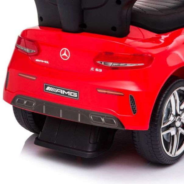 ECO TOYS Guralica za decu sa ručkom Mercedes, crvena - 639RED