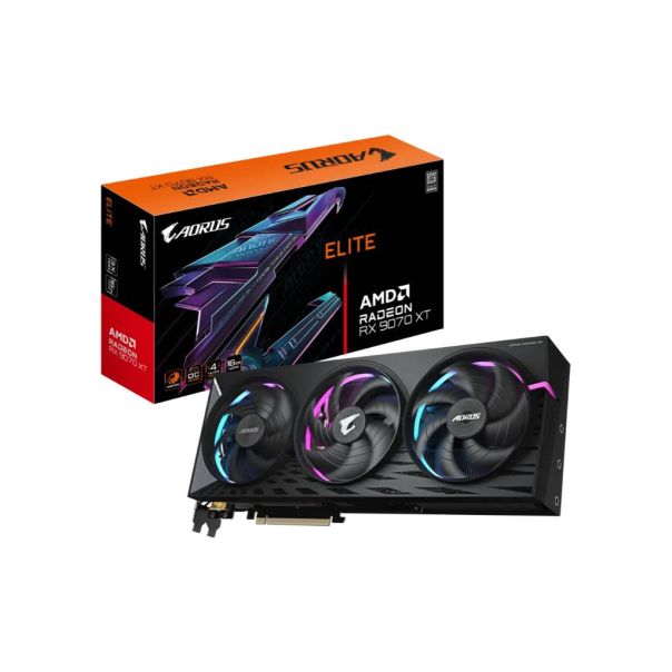 GIGABYTE Grafička karta GV-R9070XTAORUS E-16 AORUS Radeon™ RX 9070 XT ELITE 16G - GV-R9070XTAORUS E-16