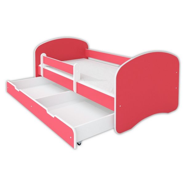 Krevet Sa Fiokom I Dušekom160X80 Happy III Crveni - 770012