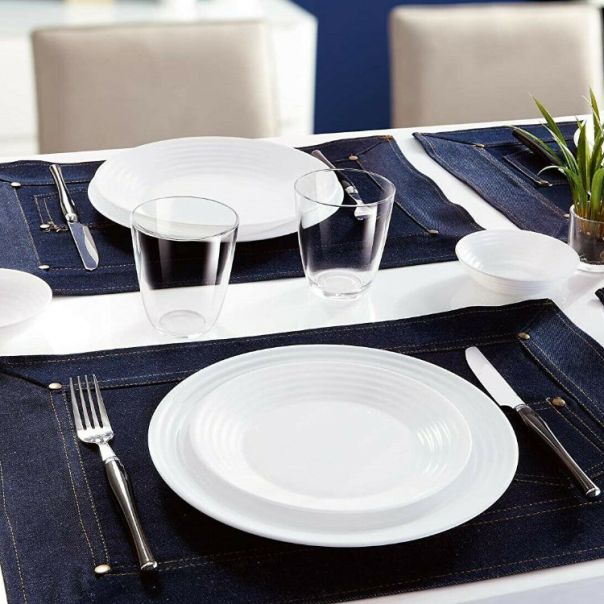 LUMINARC Set tanjira Harena 18/1, bela - L3270