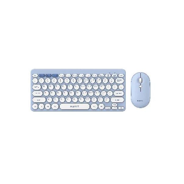 HAVIT bežični kombo ( miš + tastatura ) KB279GCM plava - 66008