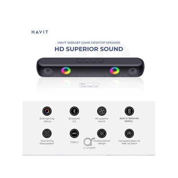 HAVIT Bluetooth zvučnik SK854BT, crna - 64018