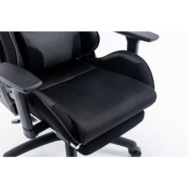 ePlayGame Gejmerska stolica HC-4036BL crna štof - HC-4036BL