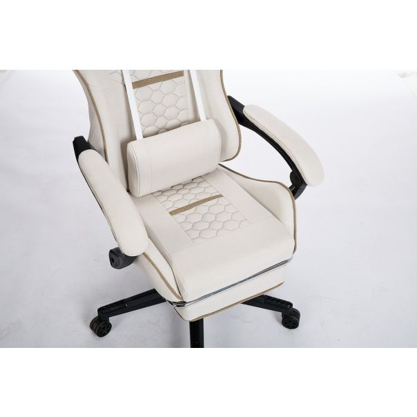 ePlayGame Gejmerska stolica HC-4095 FABRIC BEIGE bež - HC-4095 FABRIC BEIGE