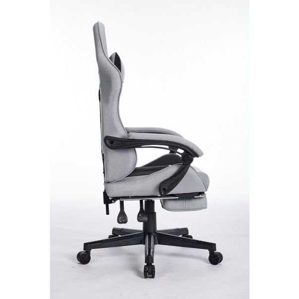 ePlayGame Gejmerska stolica HC-4095 FABRIC BG siva crna štof - HC-4095 FABRIC BG