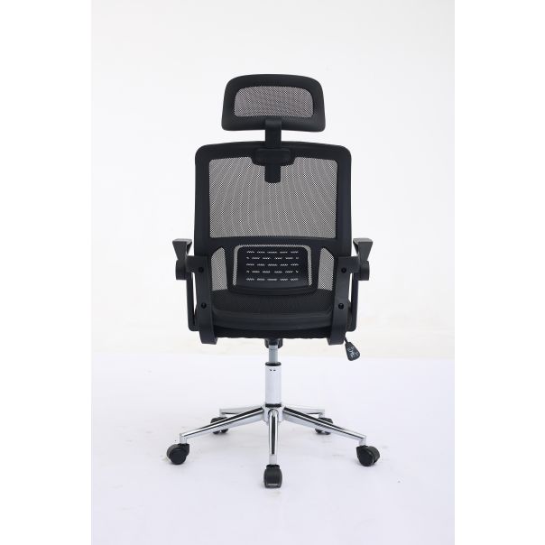 eHomeOffice Kancelarijska stolica do 120 kg - crna - HC-915