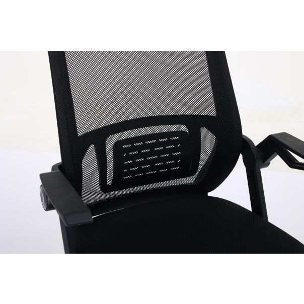 eHomeOffice Kancelarijska stolica do 120 kg - crna - HC-915