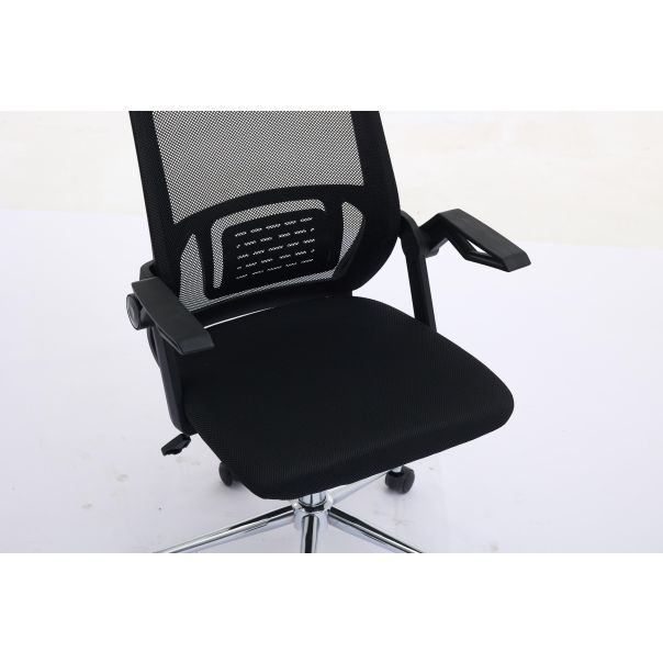 eHomeOffice Kancelarijska stolica do 120 kg - crna - HC-915