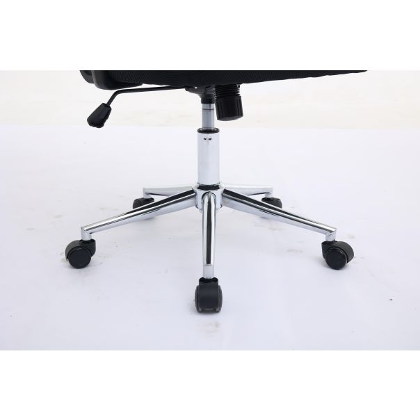 eHomeOffice Kancelarijska stolica do 120 kg - crna - HC-915