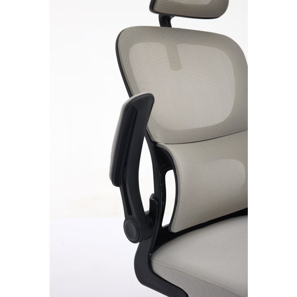 eHomeOffice Kancelarijska stolica do 120 kg - siva - HC-916