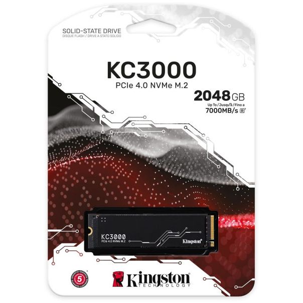 KINGSTON SSD M.2 2TB KC3000 NVMe PCle 4.0x4 - HD018