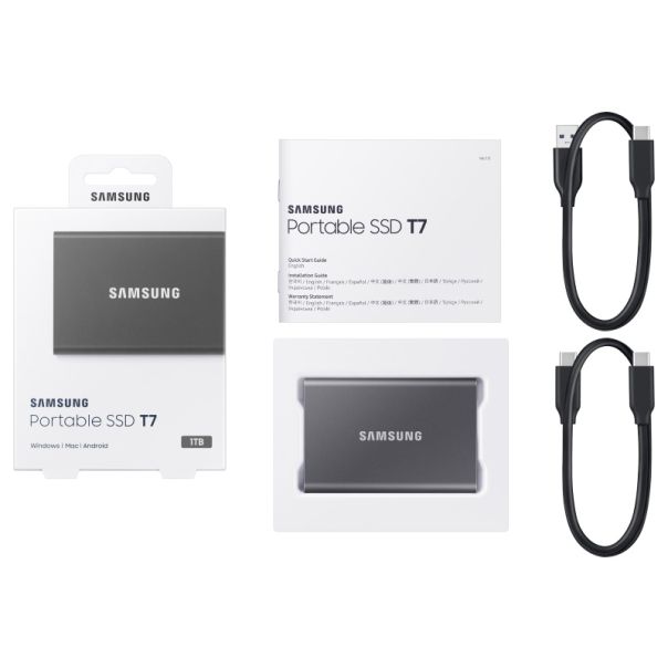 SAMSUNG Eksterni SSD MU-PC1T0T 1TB sivi - HDD03300