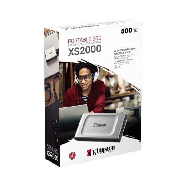KINGSTON Eksterni SSD 500GB XS2000 - HDD03528