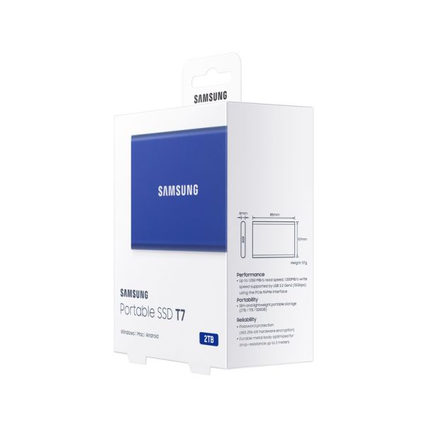 SAMSUNG Eksterni SSD 2TB Portable T7 MU-PC2T0H/WW plavi - HDD03608