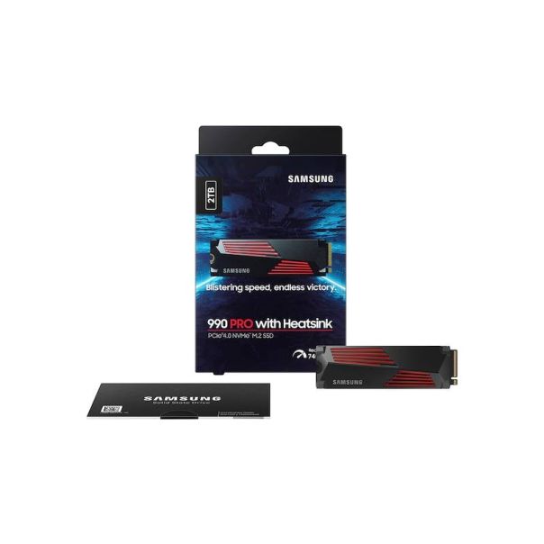 SAMSUNG 2TB M.2 NVMe MZ-V9P2T0CW 990 Pro Series Heatsink SSD - HDD03885