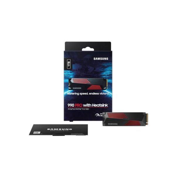 SAMSUNG 1TB M.2 NVMe MZ-V9P1T0CW 990 Pro Series Heatsink SSD - HDD03887