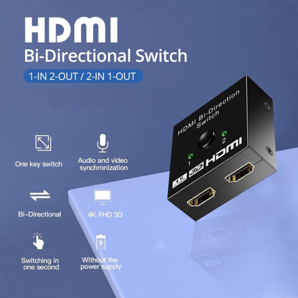 HDMI 2.0 Switch 2 porta 4K - 606119