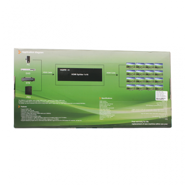 HDMI Spliter 16 porta JWD-H16 - 77961-1