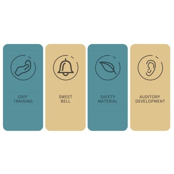 BBO Toys Lopta sa zvečkom - HE0142