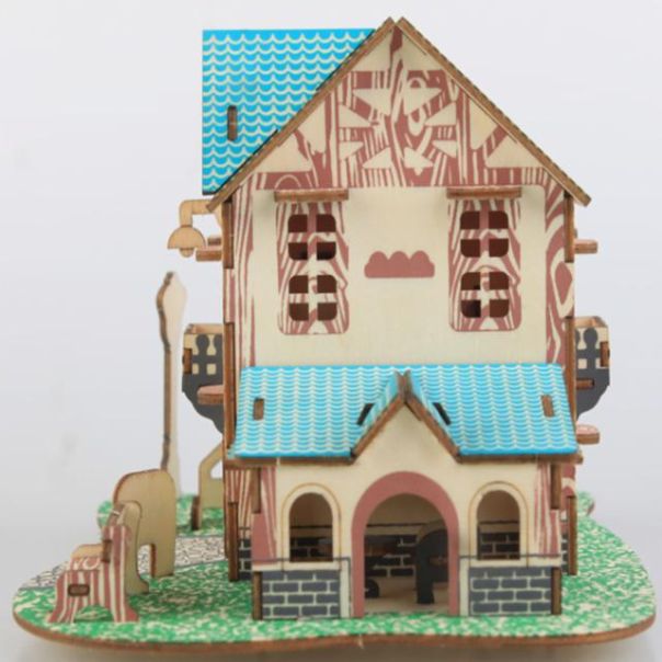 3d drvena slagalica - RETRO HOTEL - 88-1-1