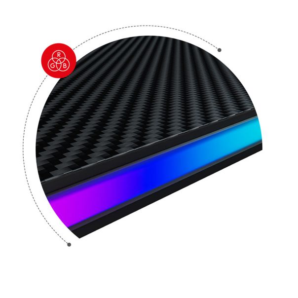 HuzaroHero 6.0 Crni RGB Ugaoni Gaming sto - 1345-1-1