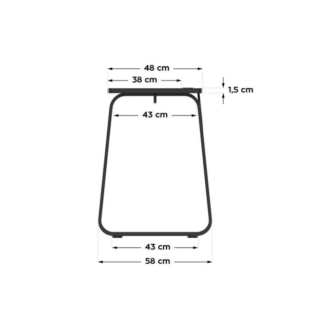 Huzaro Hero 1.5 Crni Gaming sto - 1752-1-1