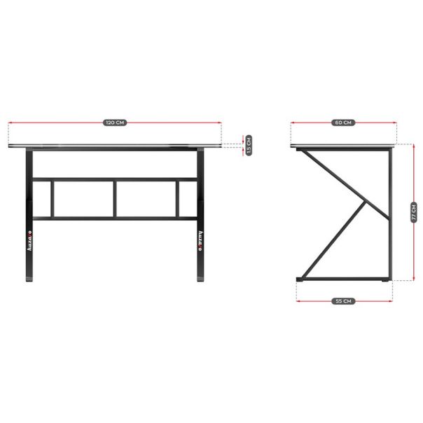 Huzaro Hero 1.6 Crni Gaming sto - 1251-1-1
