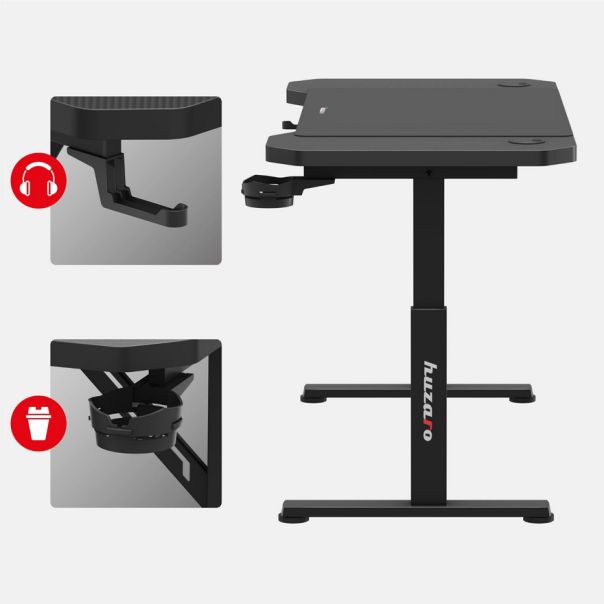 Huzaro Hero 2.6 Crni Gaming sto - 1757