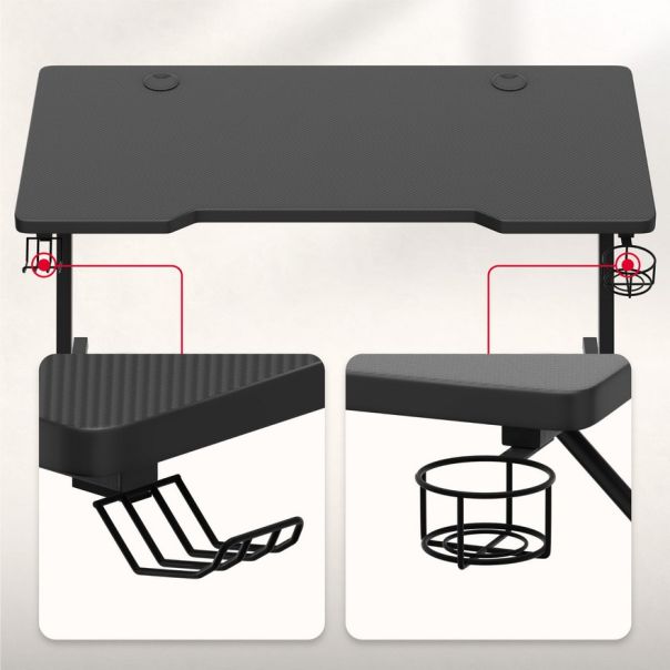 Huzaro Hero 2.5 Crni Gaming sto - 1252-1-1-1