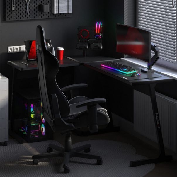 Huzaro Hero 6 Crni Ugaoni Gaming sto - 1759-1