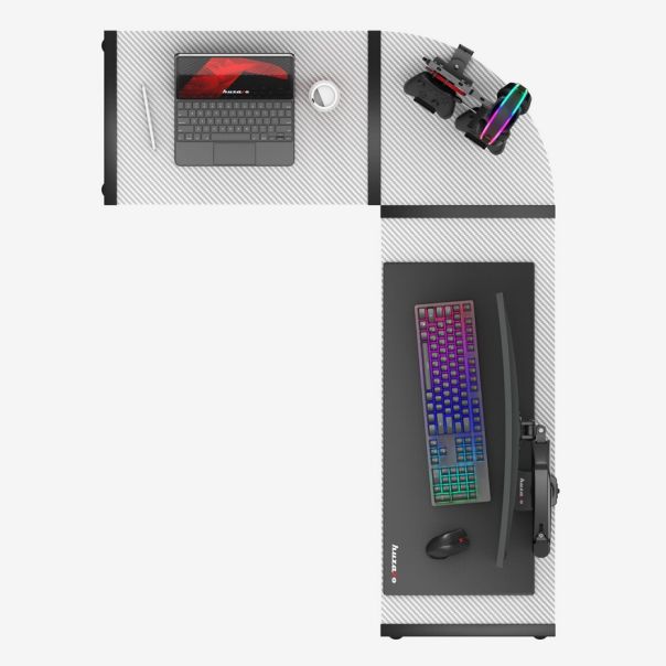 Huzaro Hero 6 Beli Ugaoni Gaming sto - 1760