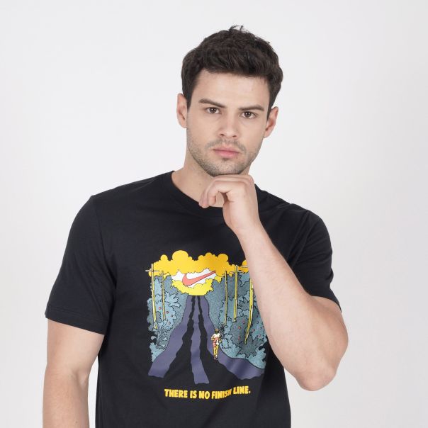 NIKE Majica kratak rukav nk tee run iykyk M - HJ3678-010